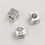 Pandora-Perle, Durchmesser 7 mm, Verpackung 20 g, ca. 13 Stück, Metallfarbe Silber
