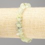 Armband aus Prehnit, natürlichem Stein, facettierte Perlen, Durchmesser 11 × 5 mm (±), Länge 18 cm (Stretch)