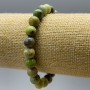 Armband aus australischem Jadeit (künstliches Acryl) glatte Kugeln, Durchmesser ca. 8,5 mm, Länge 18 cm (Elastik)