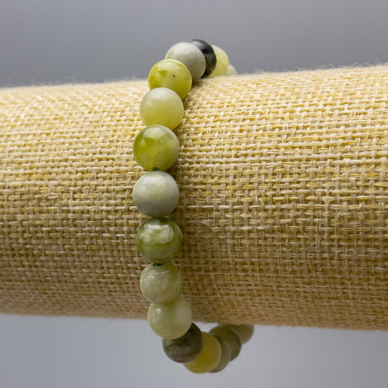 Armband Ophit (Kunst-Acryl) glatte Kugeln, Durchmesser ca. 8,5 mm, Länge 18 cm (Elastikarmband)