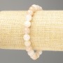 Armband Selenit (künstliches Acryl) glatte Kugeln, Durchmesser ca. 8 mm, Länge 18 cm (Stretch)