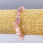 Armband aus Turmalinquarz – Naturstein-Chips, Durchmesser 8 x 3 mm, Länge 18 cm (Stretcharmband)