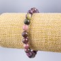 Armband aus natürlichem Turmalin – glatte Kugeln, Durchmesser ca. 8 mm, Länge ca. 18 cm (Elastikband)