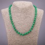 Kette aus Chrysopras (synthetisch) glatte Kugeln, Durchmesser 8 mm, Länge 45 cm