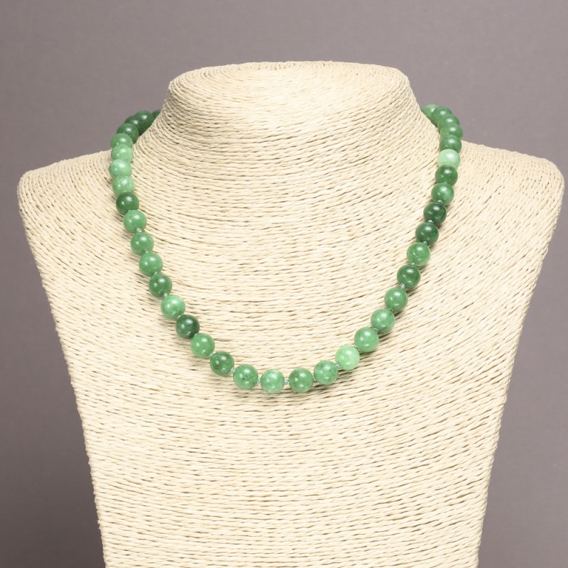 Kette aus Chrysoprase (künstlich) glatte Kugeln, Ø 8 mm, Länge ca. 45 cm