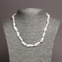 Barockperlenkette aus natürlichen Perlen, Durchmesser 22 × 10 mm ±, Länge 48 cm ±