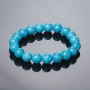 Elastisches Armband aus gepresstem Türkis, 10 mm