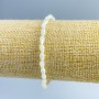 Armband aus Perlmuttkörnern, Durchmesser 4 × 7 mm, Länge 18 cm (Elastikband)