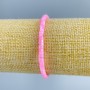 Armband aus getöntem rosa-Perlmutt, Scheibenform, Durchmesser 4 × 2 mm, Länge 18 cm (Stretch)