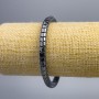 Hämatit-Armband Zickzack, Durchmesser ca. 5–6 mm, Länge 18 cm (Stretch)
