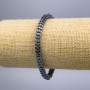 Armband Hämatit Blume, Durchmesser 6×3 mm, Länge 18 cm (elastisch)