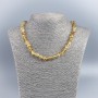 Kette aus natürlichem Citrin, facettierte Kugel, Durchmesser ca. 8,5 mm, Länge ca. 48 cm