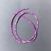 Varizit-Violett-Perlen (gepresst), facettiert, Durchmesser ca. 2×4 mm, Länge ca. 38 cm, auf einer Schnur