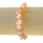 Armband aus Himbeerquarz, Naturstein, Körnchen, Durchmesser ca. 8 × 3 mm, Länge ca. 18 cm, Stretch