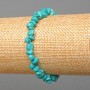 Armband aus Türkis-Chips, hellblau, Durchmesser 6×4 mm, Länge 18 cm (Stretch)